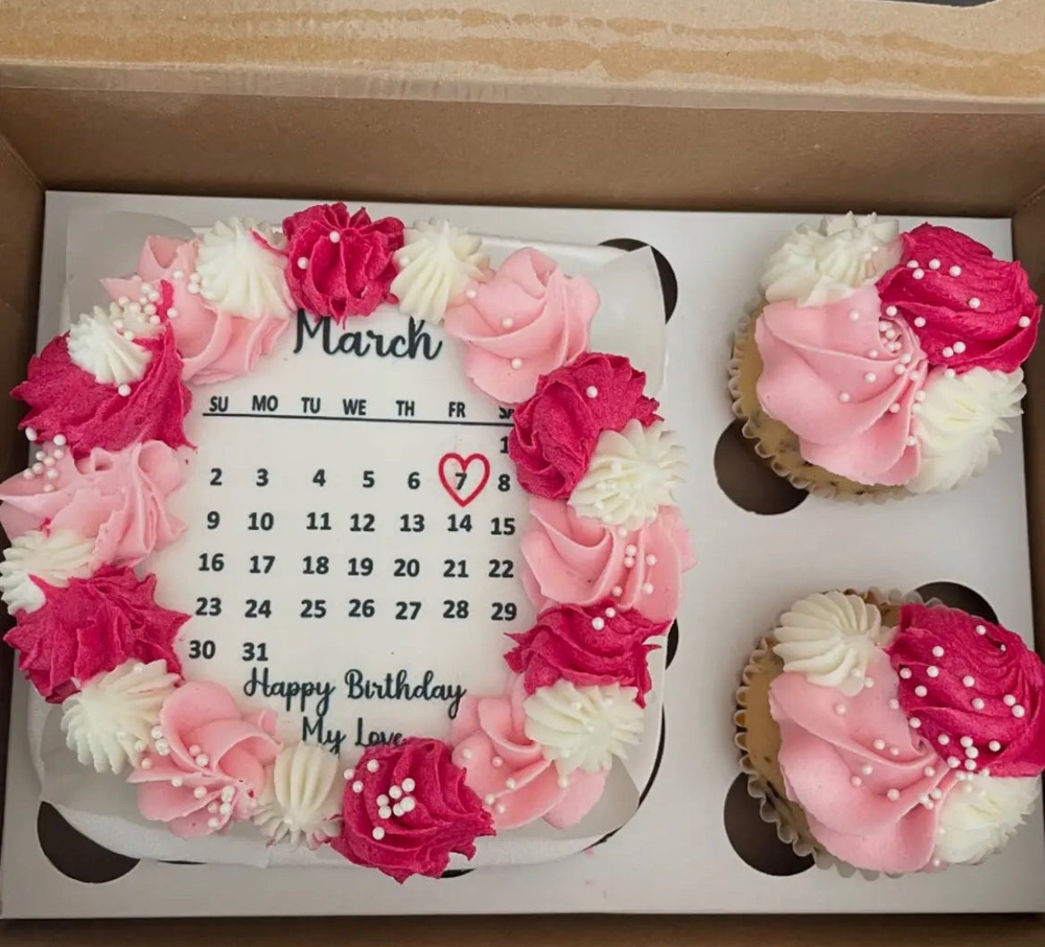 Edible picture/calendar bento box