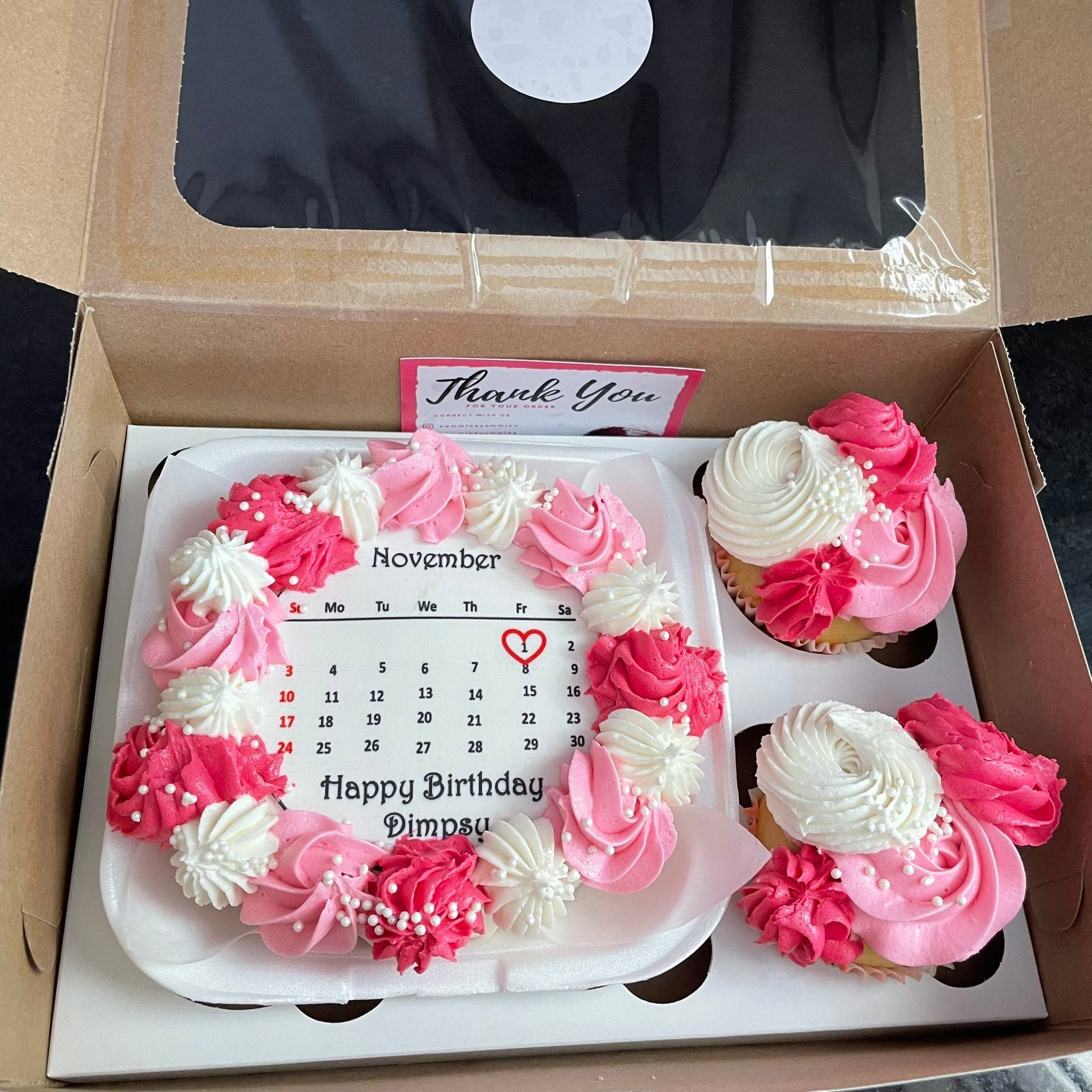 Edible picture/calendar bento box