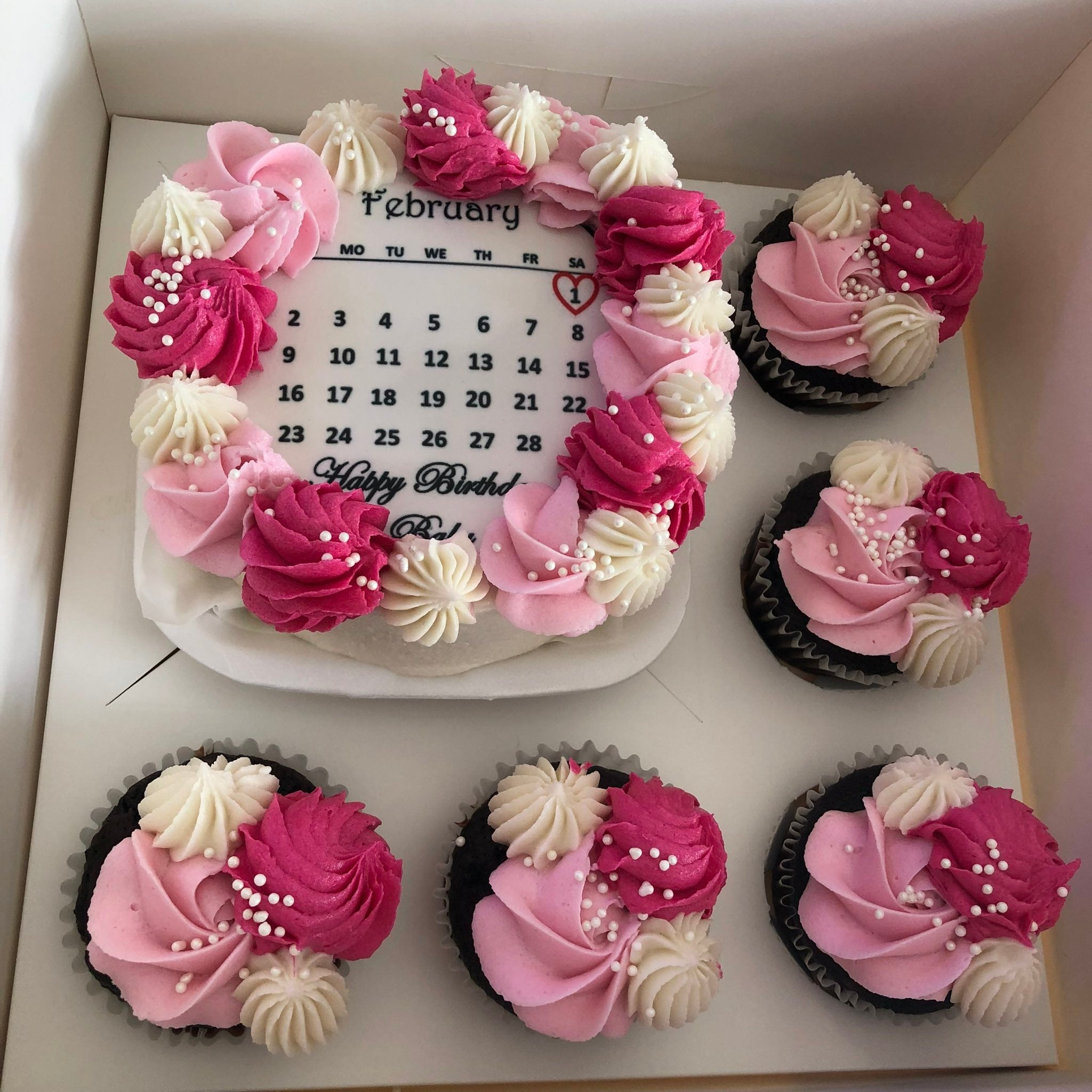 Edible picture/calendar bento box