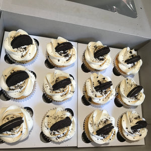 Vanilla Oreo cupcakes